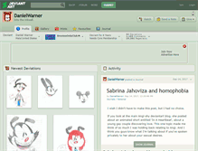 Tablet Screenshot of danielwarner.deviantart.com