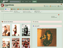 Tablet Screenshot of megamihinata.deviantart.com