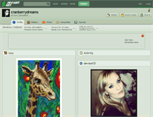 Tablet Screenshot of cranberrydreams.deviantart.com