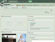 Tablet Screenshot of desperada.deviantart.com