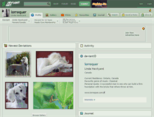 Tablet Screenshot of lorrequer.deviantart.com