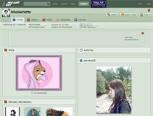 Tablet Screenshot of missmariette.deviantart.com