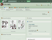 Tablet Screenshot of crazy-angels.deviantart.com