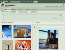 Tablet Screenshot of jellyannadarling.deviantart.com