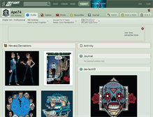 Tablet Screenshot of ape74.deviantart.com