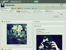 Tablet Screenshot of maskqueraide.deviantart.com