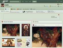 Tablet Screenshot of lilyfer.deviantart.com