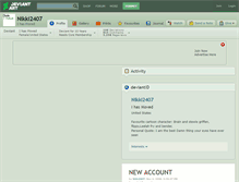 Tablet Screenshot of nikki2407.deviantart.com