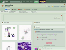 Tablet Screenshot of lovemerose.deviantart.com