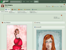 Tablet Screenshot of emi-hotaru.deviantart.com