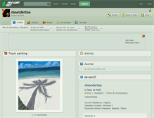 Tablet Screenshot of oleandertea.deviantart.com