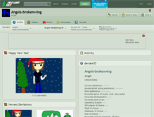 Tablet Screenshot of angels-brokenwing.deviantart.com