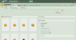 Desktop Screenshot of deadcatplz.deviantart.com