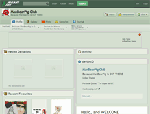 Tablet Screenshot of manbearpig-club.deviantart.com