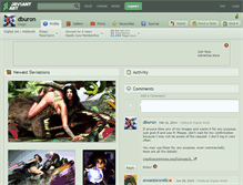 Tablet Screenshot of dburon.deviantart.com