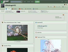 Tablet Screenshot of lilredangel452.deviantart.com