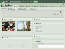 Tablet Screenshot of chrisdunn.deviantart.com