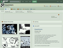 Tablet Screenshot of krazyunicorn.deviantart.com