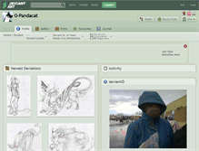 Tablet Screenshot of g-pandacat.deviantart.com