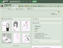 Tablet Screenshot of chika-soft.deviantart.com