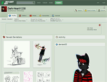 Tablet Screenshot of dark-heart1238.deviantart.com
