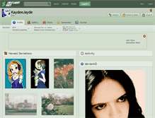 Tablet Screenshot of kaydeejayde.deviantart.com