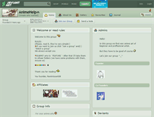 Tablet Screenshot of animehelp.deviantart.com