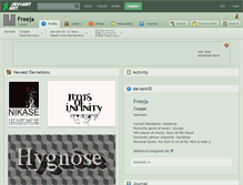 Tablet Screenshot of freeja.deviantart.com
