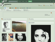 Tablet Screenshot of ladydietrich.deviantart.com