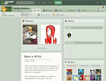 Tablet Screenshot of duckie-momo.deviantart.com