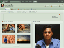 Tablet Screenshot of pedrorondon.deviantart.com