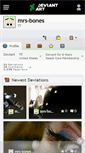 Mobile Screenshot of mrs-bones.deviantart.com