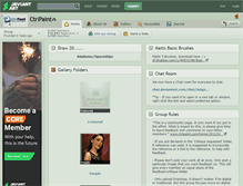 Tablet Screenshot of ctrlpaint.deviantart.com