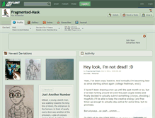 Tablet Screenshot of fragmented-mask.deviantart.com
