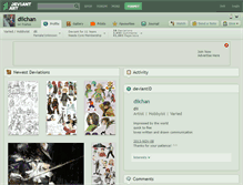 Tablet Screenshot of diichan.deviantart.com