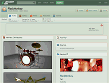 Tablet Screenshot of flackmonkey.deviantart.com