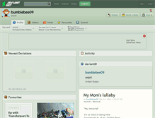 Tablet Screenshot of bumblebee09.deviantart.com