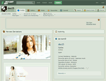 Tablet Screenshot of dso25.deviantart.com