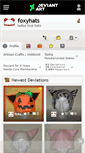 Mobile Screenshot of foxyhats.deviantart.com