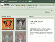 Tablet Screenshot of foxyhats.deviantart.com