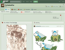 Tablet Screenshot of chohakkaifan.deviantart.com