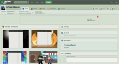 Desktop Screenshot of crispiestbacon.deviantart.com