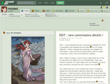 Tablet Screenshot of hollybell.deviantart.com