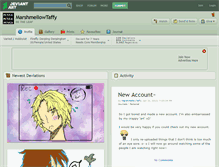 Tablet Screenshot of marshmellowtaffy.deviantart.com