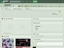 Tablet Screenshot of natashax.deviantart.com