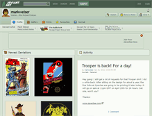 Tablet Screenshot of markwelser.deviantart.com