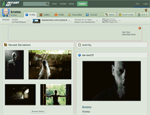 Tablet Screenshot of kromo.deviantart.com