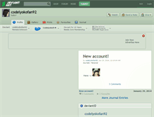 Tablet Screenshot of codelyokofan92.deviantart.com