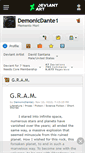 Mobile Screenshot of demonicdante1.deviantart.com