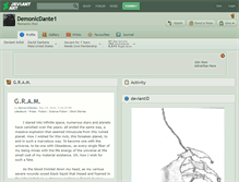Tablet Screenshot of demonicdante1.deviantart.com